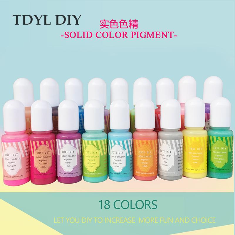 Solid Color Resin Pigment /18 Colors for DIY Handmade and Crafts Jewelry