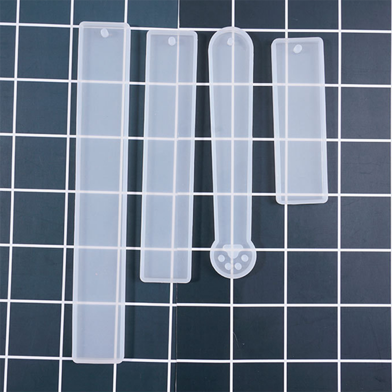  Bookmark Resin Mold Bookmark Silicone Mold DIY Craft Mould with Holes Epoxy Resin Mold