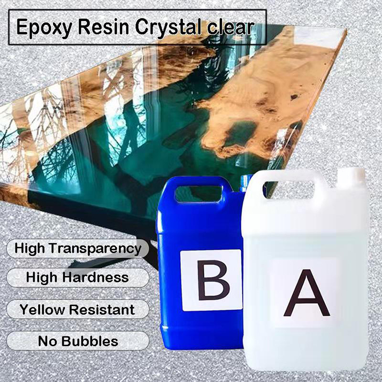 Epoxy Resin Kit - Crystal Clear Epoxy Resin for Art Coating Casting Jewelery Making, River Table, Countertop, Cheeseboard, Tumbler - Food Safe - Craft Resin Gallon kit