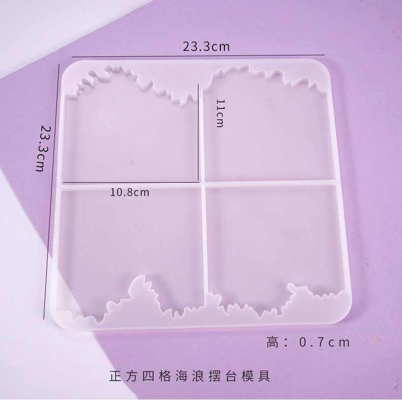 Resin Coaster Molds, Silicone Molds for Epoxy Resin, Irregular Agate Cup Mats Resin Molds,Wpoxy Resin,Home Decoration