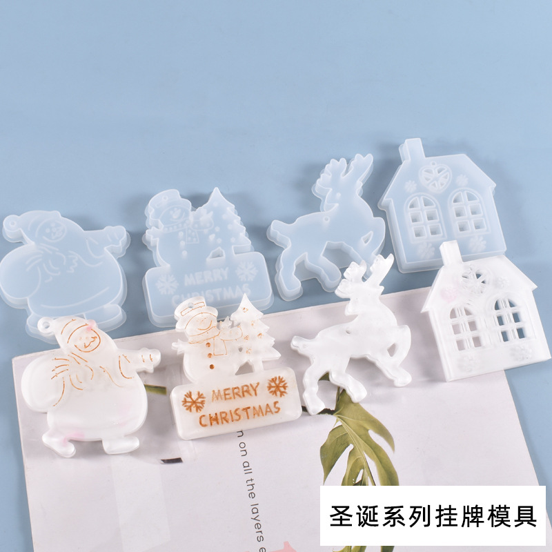 Christmas series room hang jewelry silicone mold