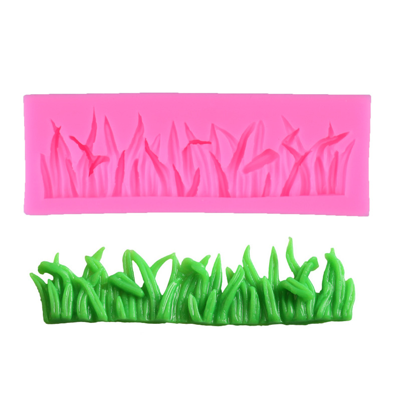 Grass Shape Fence Silicone Mold Fondant Mold Cupcake Cake Side Decoration Tool