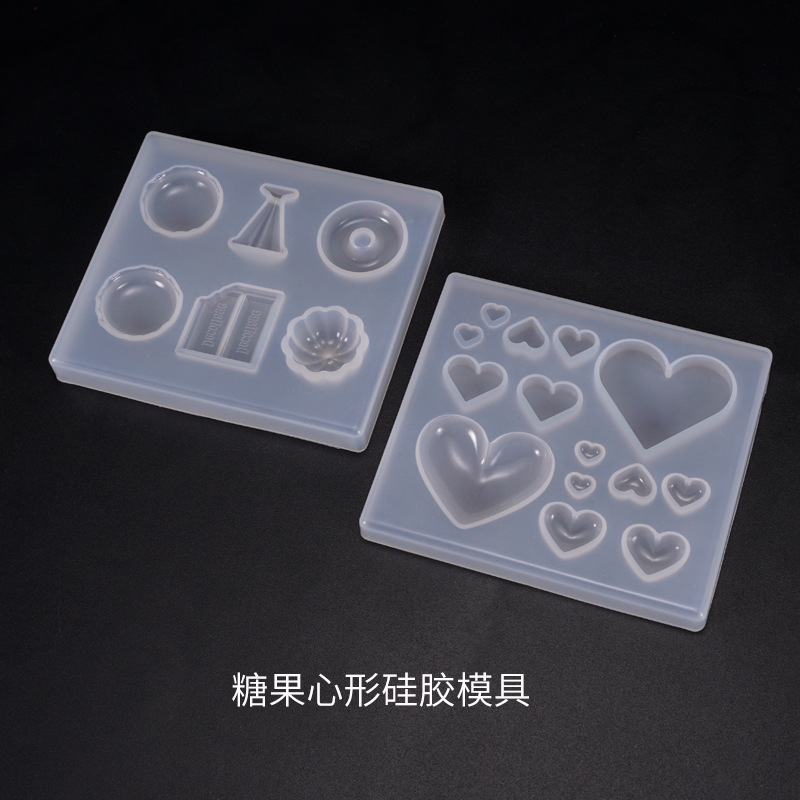 Candy mold heart candy patch decoration silicone mold
