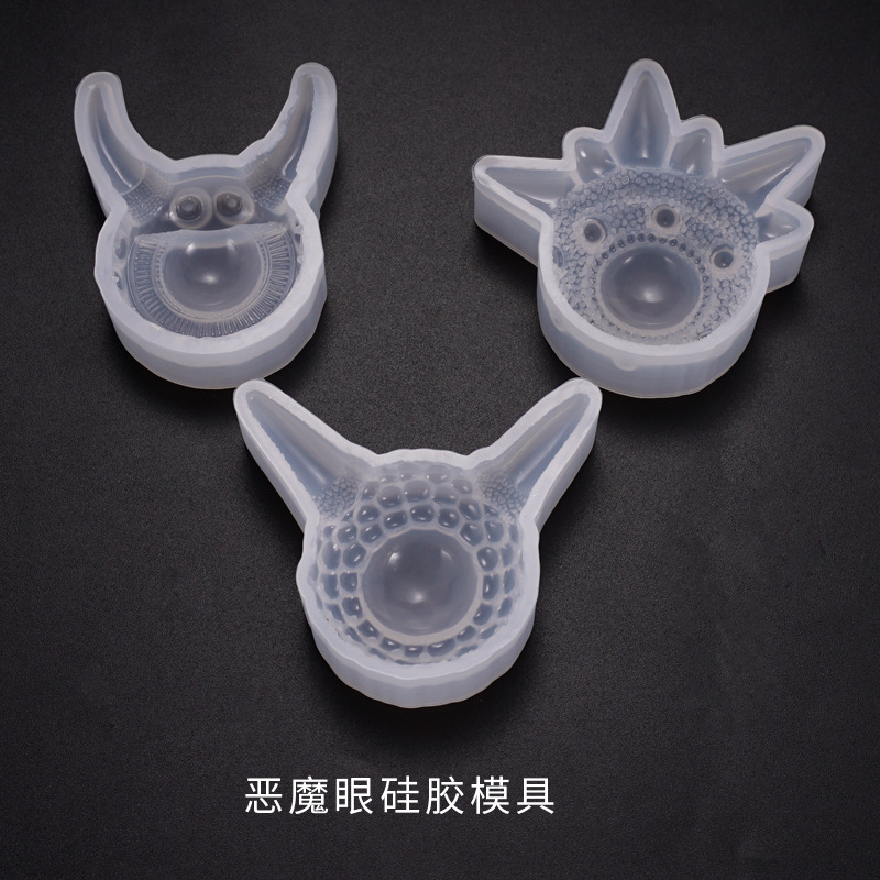 Resin mold Devil's eye mold jewelry phone pendant silicone mold