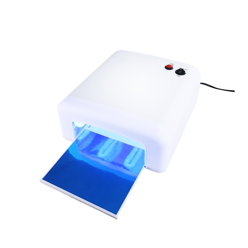 36W UV Nail Dryer - UV Lamp Light for Any UV Gel Polish - 4 x 9W UV Lamp White