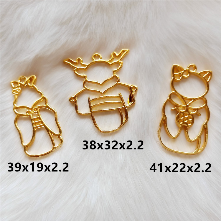 Kimono cat resin frame alloy UV resin materials DIY accessories manufacturers direct