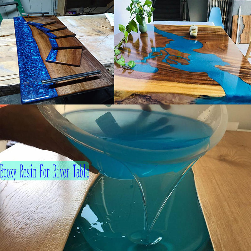 Factory custom Clear Epoxy Resin for Wood Countertops Bar Top Seal Coating Epoxy,handmade accessories 