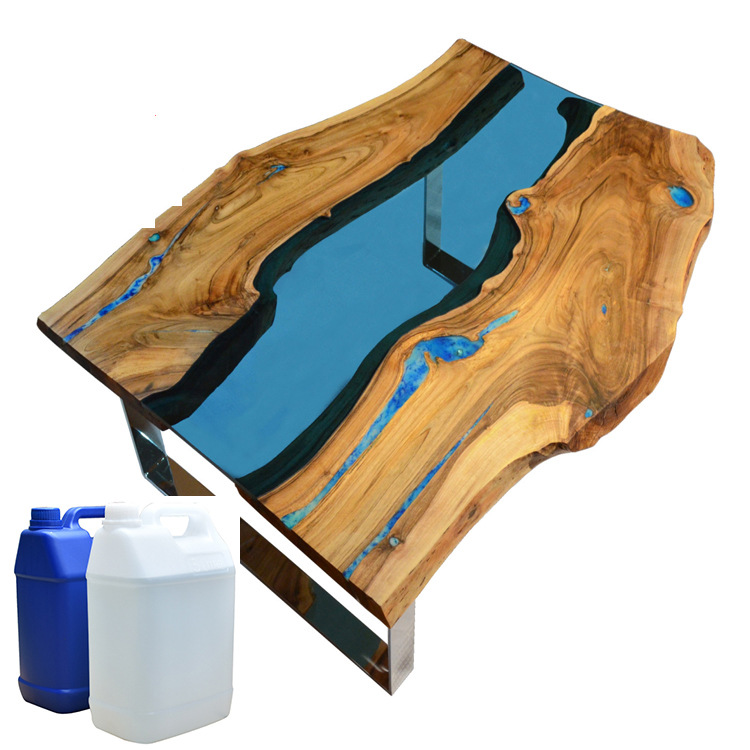 Free sample 2:1 wholesale slow cure deep casting epoxy resin for woodworking river table 