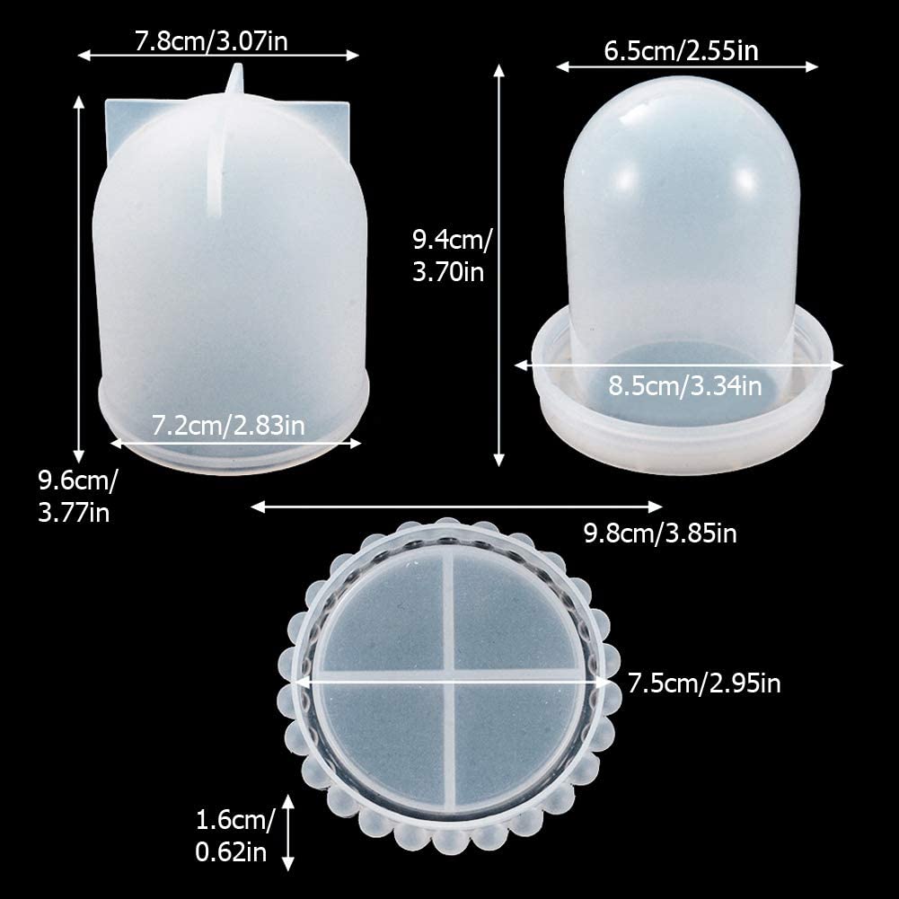 thumbnail image 2 of LET'S Resin Honey Jar Silicone Mold With Lid And Bee, Large Honeycomb Shape Container For Epoxy Resin Casting, Candle Holder, Party Favors, Christmas Gifts 2 of 11