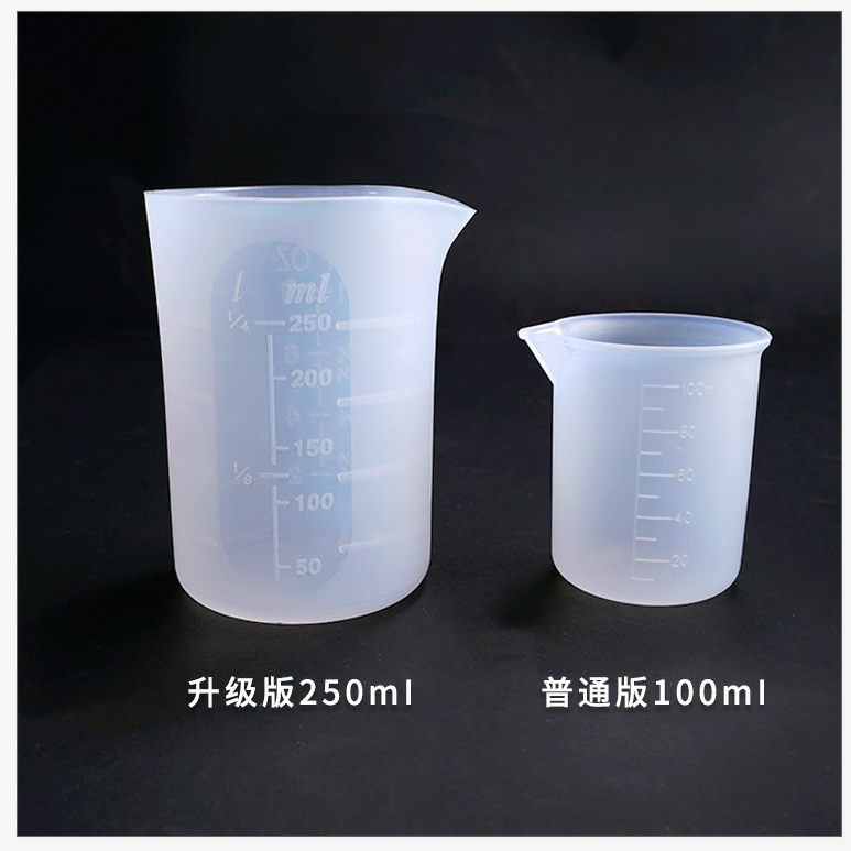 100ml/250ml Silicone Measuring Cup DIY Resin Glue Tools Cup for Making Handmade Craft Nonstick Silicone Mixing Cups
