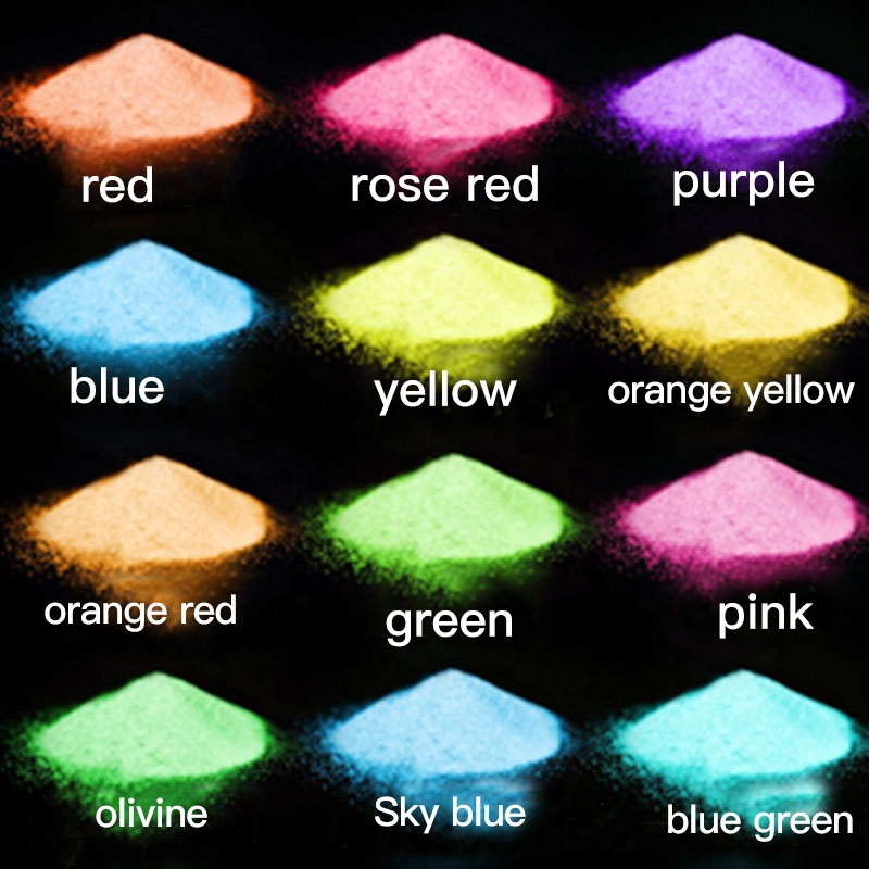 Wholesale Luminous Dye Pigment Fluorescent Powder Color Neon Pigment Powder Inorganic Pigment 1KG Chromium COA TDS MSDS 