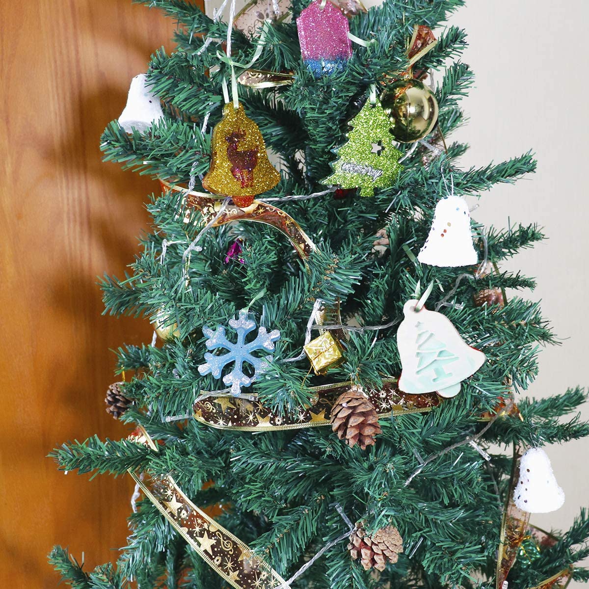 2Pcs Christmas Tree Ornaments Resin Silicone Molds for Christmas Table Decor