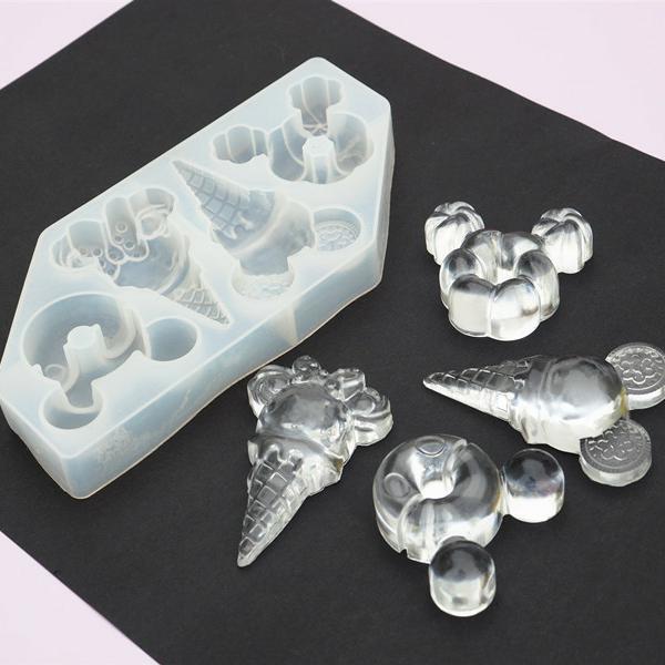 Wholesale DIY Ice Cream Donut Popsicle Resin Silicone mold Cone Epoxy Resin Plaster Aromatherapy