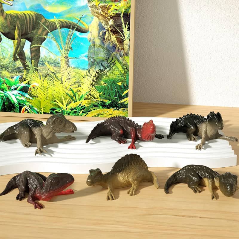 6 Shapes 3D Dinosaur Silicone Molds, Dino Baby Resin Mold, Cute Animal Dinosaur Mold for Resin Plaster Clay Casting