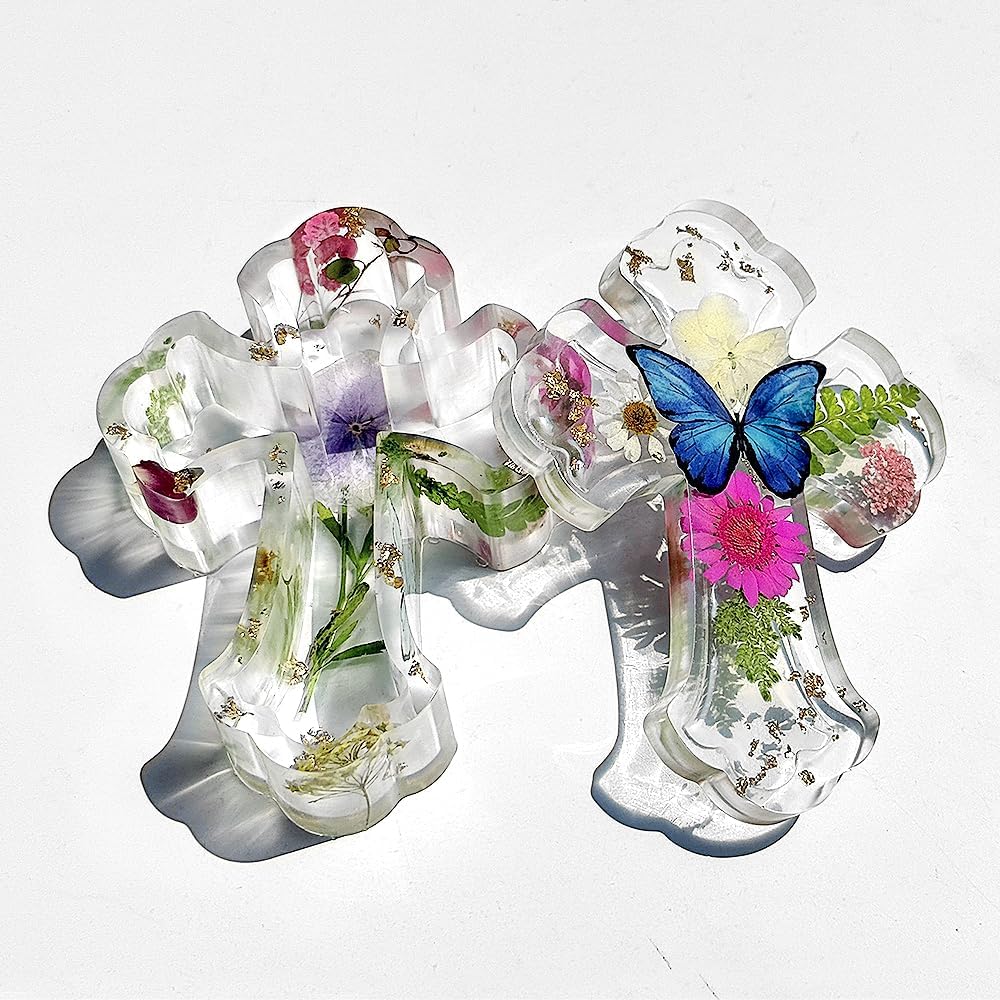 Fancy Cross Box Silicone Mold, Small Jar Storage Mold with Lid