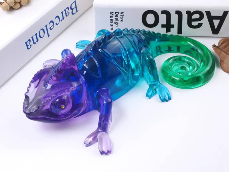Large Chameleon Resin Molds Silicone 3D Animal Epoxy Resin molds Lifelike Deep Lizard Silicone Molds for Resin Crafts DIY Art Home Decor & Gifts