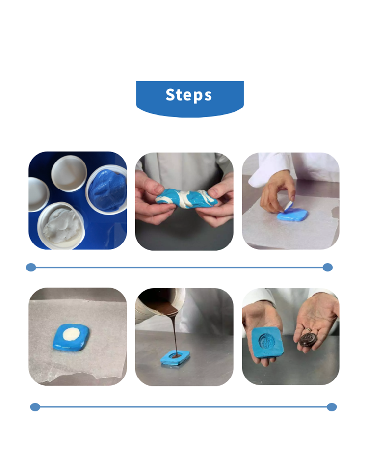 Custom Silicone putty for impression material mold making,DIY Silicone Mold  Making Kit, Super Easy 1
