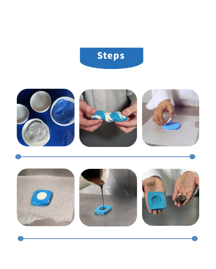 Mold Putty Silicone Mold Making Kit, Super Easy 1:1 Mix Mold Putty